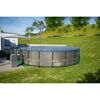 Aufstellpool 'Elite Frame' Rattan-Optik grau Ø 549 x 132 cm