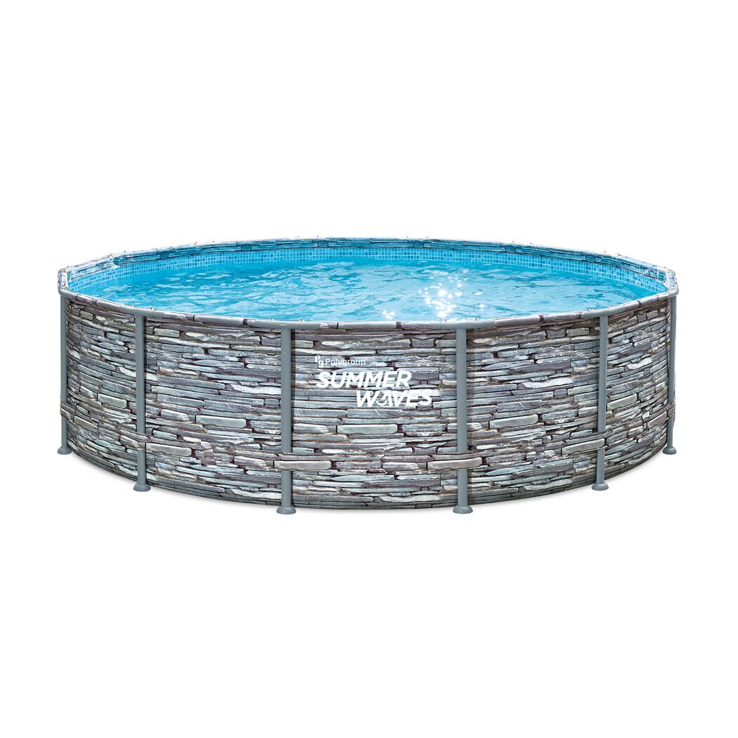 Frame-Pool-Set 'Elite' Ø 427 x 107 cm mit Einstiegsleiter und Filterpumpe
