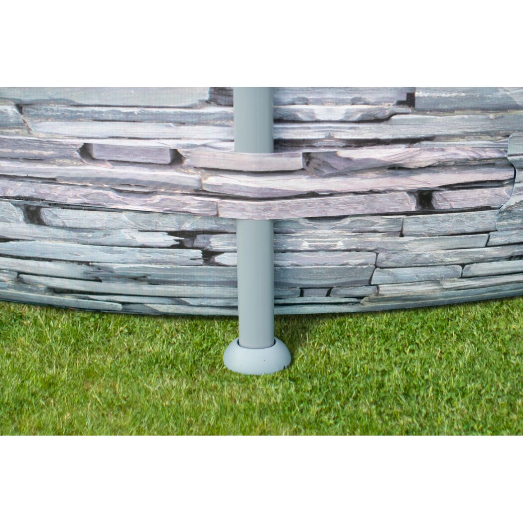 Frame-Pool-Set 'Elite' Ø 427 x 107 cm mit Einstiegsleiter und Filterpumpe