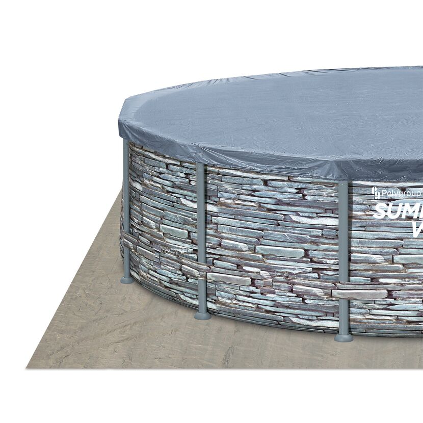 Frame-Pool-Set 'Elite' Ø 549 x 132 cm mit Einstiegsleiter und Filterpumpe
