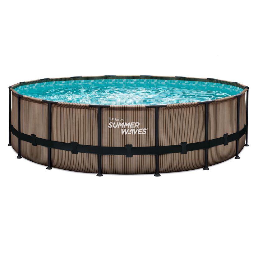 Frame-Pool-Set 'Elite Frame' Ø 488 x 122 cm mit Filterpumpe und Sicherheitsleiter