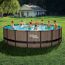 Frame-Pool-Set 'Elite' Ø 549 x 132 cm mit Einstiegsleiter und Filterpumpe