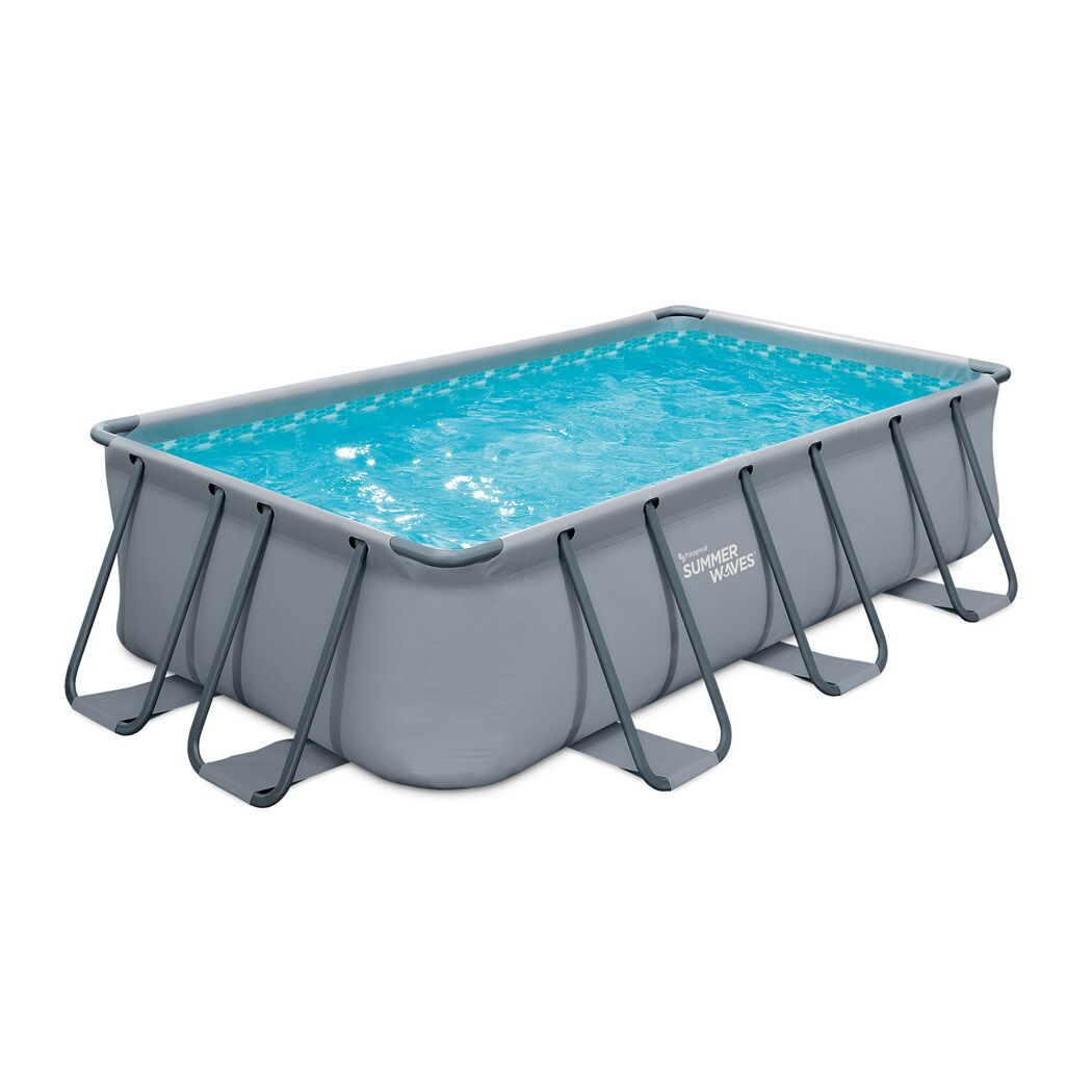 Aufstellpool 'Elite Frame' grau 400 x 200 x 100 cm