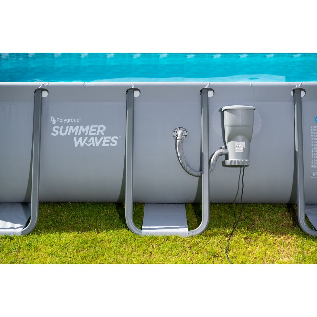Aufstellpool 'Elite Frame' grau 400 x 200 x 100 cm