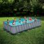 Frame-Pool-Set 'Elite' 732 x 366 x 132 cm mit Einstiegsleiter und Sandfilter