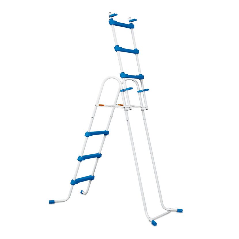 Pool-Sicherheitsleiter Stahl/Kunststoff 6 Stufen 64 x 91 cm
