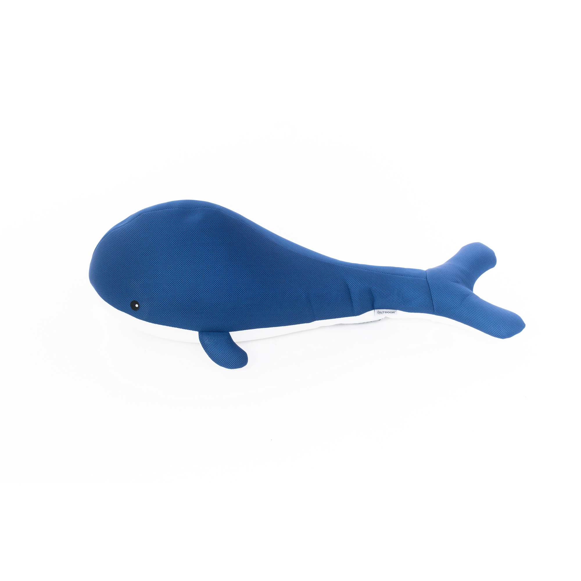 Schwimmtier 'Buddy Wal' blau Textil 50 x 104 x 38 cm