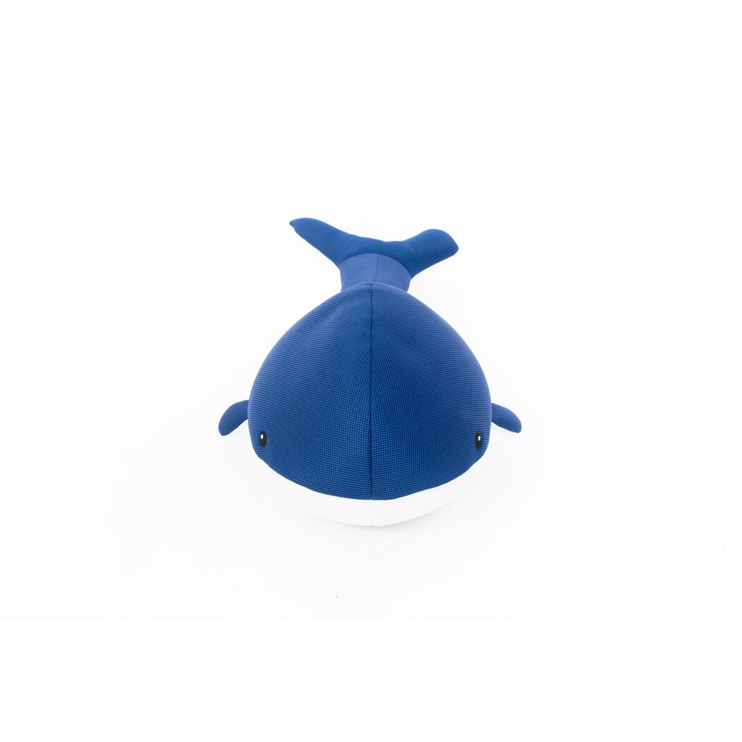Schwimmtier 'Buddy Wal' blau Textil 50 x 104 x 38 cm