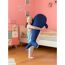 Schwimmtier 'Buddy Wal' blau Textil 50 x 104 x 38 cm