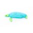 Schwimmtier 'Buddy Schildkröte' blau Textil 82 x 100 x 15 cm