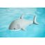 Schwimmtier 'Buddy Hai' grau Polyester 45 x 111 x 38 cm