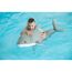 Schwimmtier 'Buddy Hai' grau Polyester 45 x 111 x 38 cm