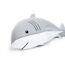 Schwimmtier 'Buddy Hai' grau Polyester 45 x 111 x 38 cm