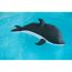Schwimmtier 'Buddy Delfin' grau Textil 40 x 102 x 36 cm