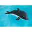 Schwimmtier 'Buddy Delfin' grau Textil 40 x 102 x 36 cm