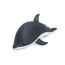 Schwimmtier 'Buddy Delfin' grau Textil 40 x 102 x 36 cm