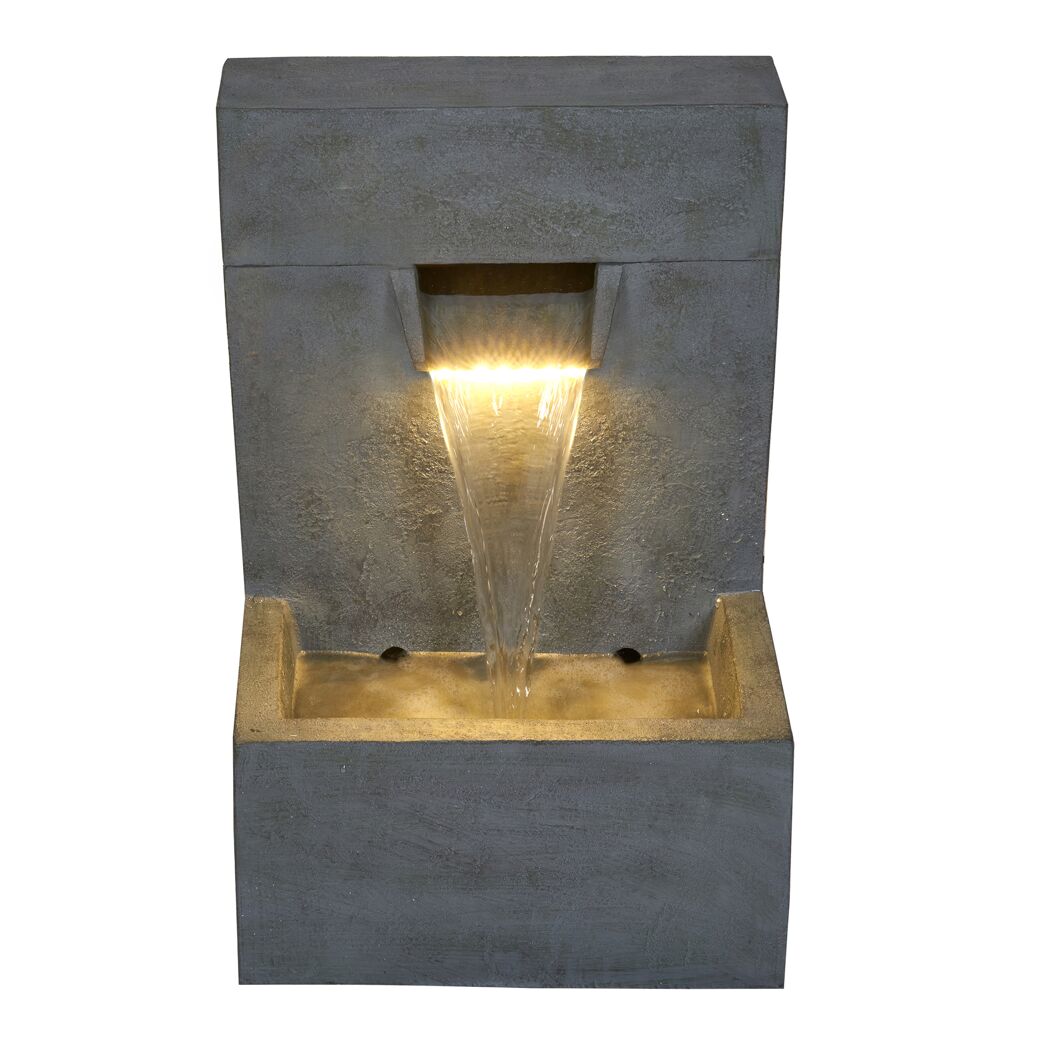 Wasserfall 'Posada' mit LED-Beleuchtung 40 x 61 x 61 cm