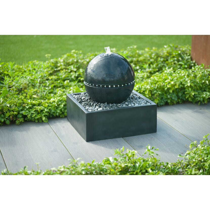 Wasserspiel 'Tripoli' mit LED-Beleuchtung 50 x 53 x 50 cm