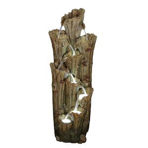 Wasserfall 'Tiros' in Holzoptik mit Led-Beleuchtung 70 x 74 x 200 cm