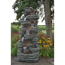 Wasserfall 'Corte' in Steinoptik mit LED-Beleuchtung 70 x 87 x 201 cm