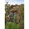 Wasserfall 'Sartene' in Holz-/Steinoptik mit LED-Beleuchtung 79 x 100 x 180 cm