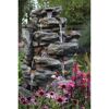 Wasserfall 'Bonorva' in Steinoptik mit LED-Beleuchtung 51 x 69 x 127 cm