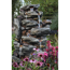 Wasserfall 'Bonorva' in Steinoptik mit LED-Beleuchtung 51 x 69 x 127 cm