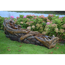 Bachlauf 'Avisio' in Holzoptik mit LED-Beleuchtung 199 x 52 x 70 cm