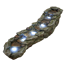 Bachlauf 'Brembo' in Steinoptik mit LED-Beleuchtung 212 x 58 x 51 cm