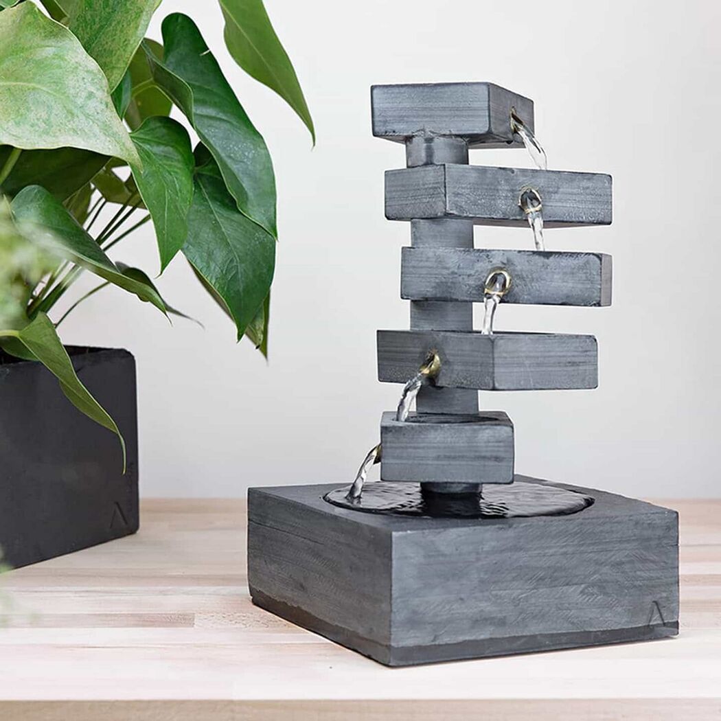 Tischbrunnen MODUM aus Schiefer