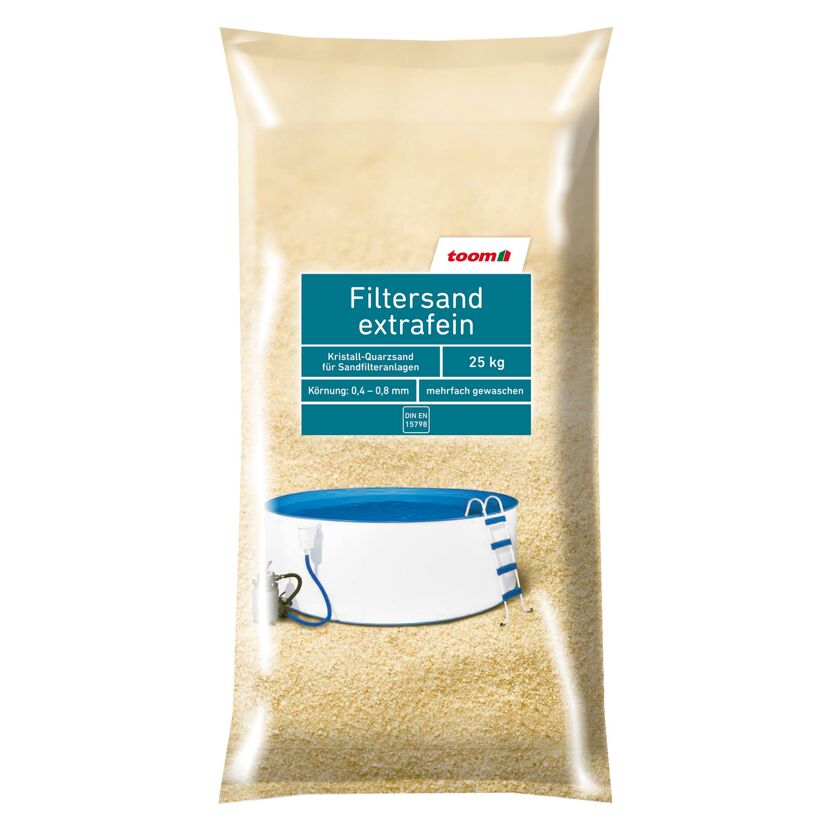 Filtersand extrafein von toom, 25 kg, für Sandfilteranlagen