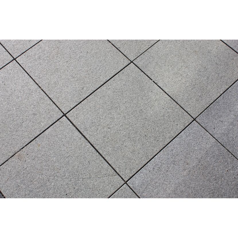 Graue quadratische Bodenplatten
