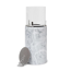 Windlicht aus Marmor mit Glaszylinder