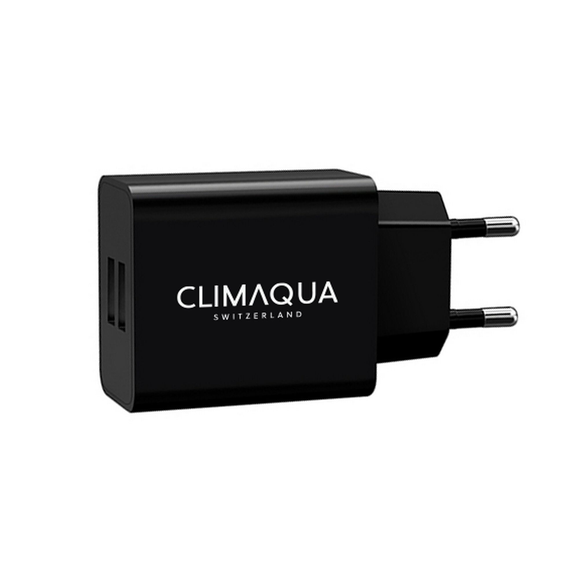 Schwarzes USB-Ladegerät mit zwei Ports