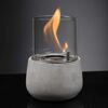 Dekofeuer mit Flamme in Glaszylinder