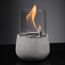 Dekofeuer mit Flamme in Glaszylinder