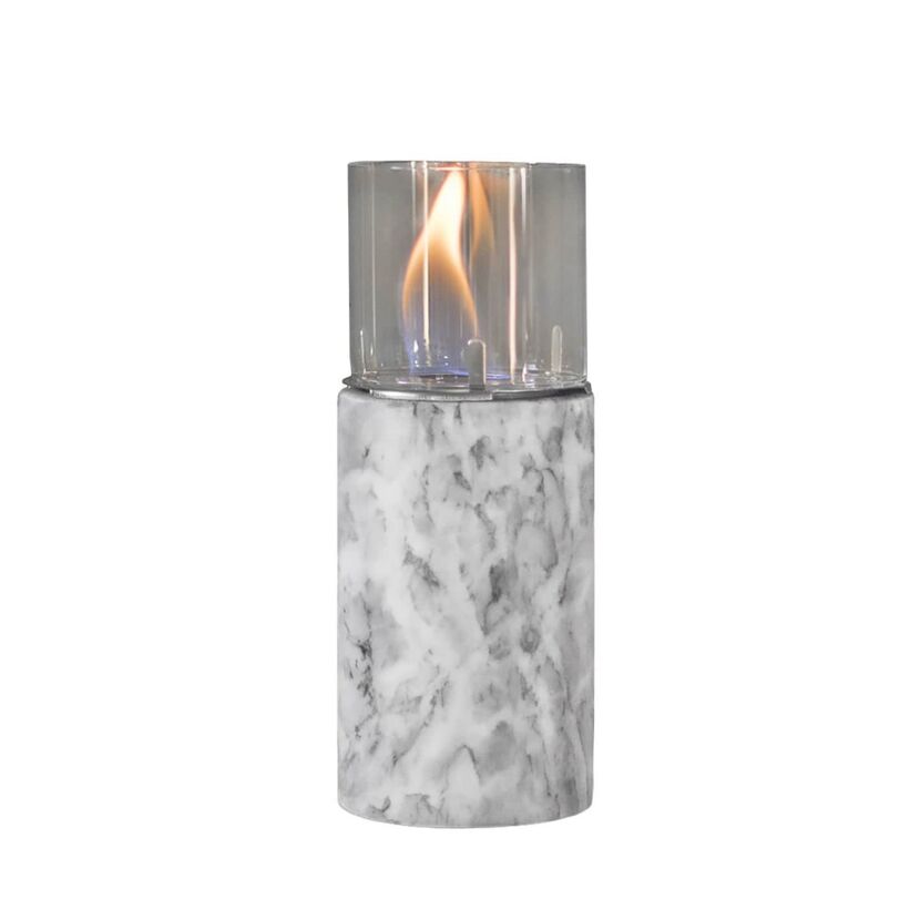 Dekofeuer aus Marmor mit Flamme