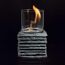 Dekofeuer mit Glaszylinder und Flamme