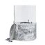 Windlicht aus Glas und Marmor