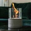 Dekofeuer mit Flamme
