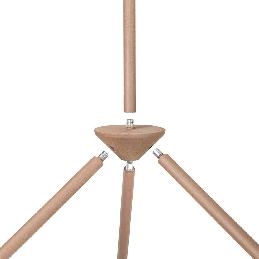 Holzstäbe mit Schrauben