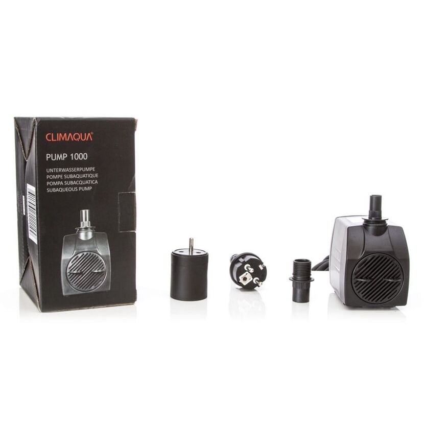 Schwarze Wasserpumpe mit Zubehör