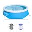 Fast Set-Pool 'Fast Set' Ø 244 x 66 cm mit Filterpumpe