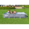 Familie im aufstellbaren Pool