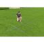 Person beim Aufbau eines Frame Pools