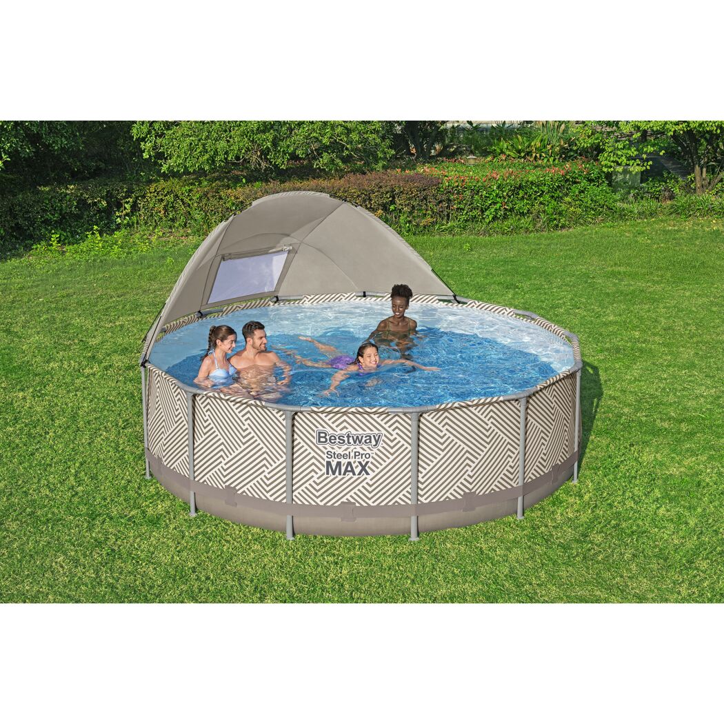 Frame-Pool 'Steel Pro MAX' Ø 396 x 107 cm mit Filterpumpe