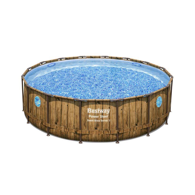 Frame-Pool 'Power Steel Swim Vista Series' Ø 488 x 122 cm mit Filterpumpe
