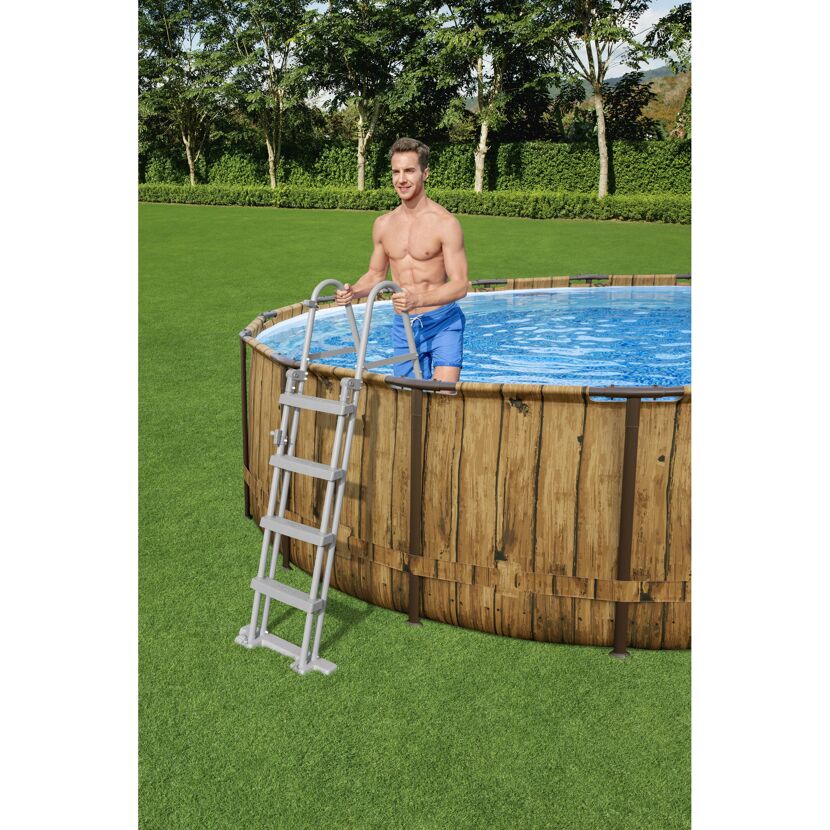 Frame-Pool 'Power Steel Swim Vista Series' Ø 488 x 122 cm mit Filterpumpe