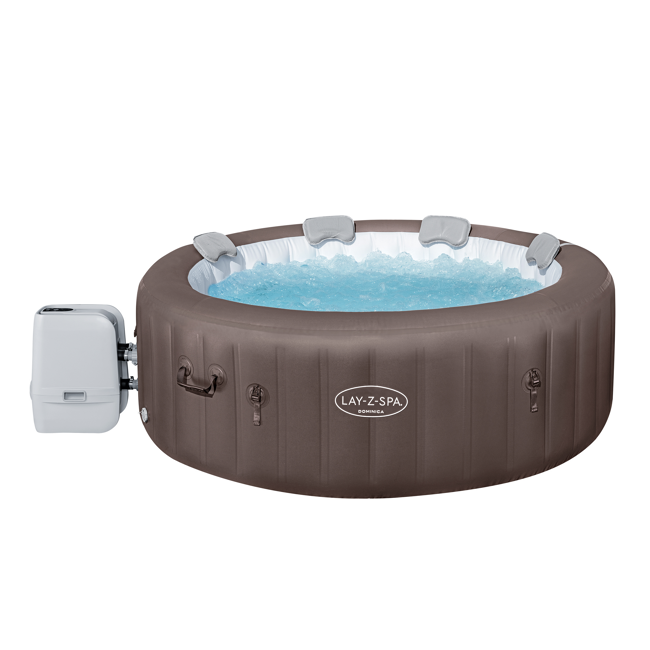 Bild von Whirlpool 'LAY-Z-SPA® Dominica HydroJet™' braun/weiß Ø 196 x 71 cm