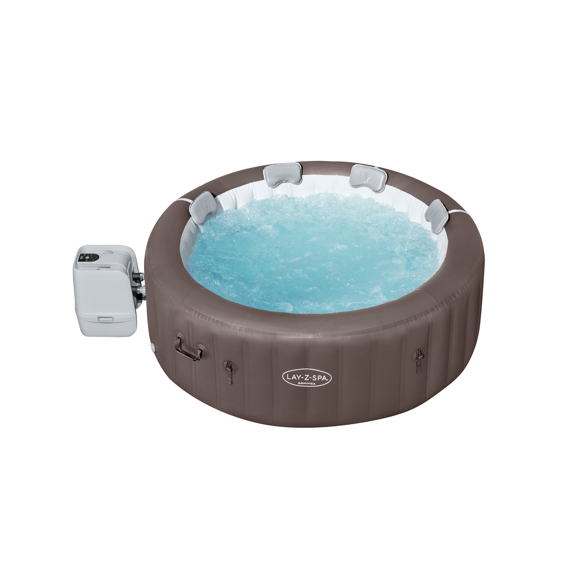 Whirlpool 'LAY-Z-SPA® Dominica HydroJet™' braun/weiß Ø 196 x 71 cm + product picture